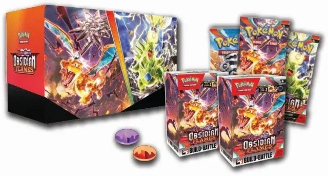 Karetní hra Pokémon TCG: Scarlet & Violet - Obsidian Flames Build & Battle Stadium - Sběratelská karetní hra TCG