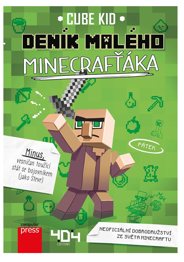 Albatros Media Kniha Minecraft - Deník malého Minecrafťáka (Cube Kid)
