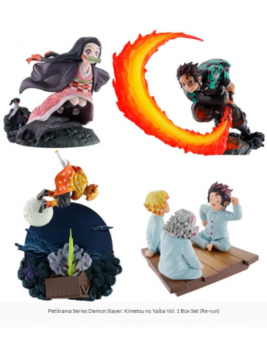 Figurka Demon Slayer: Kimetsu no Yaiba Petitrama Series Trading Figure (4 figurky)