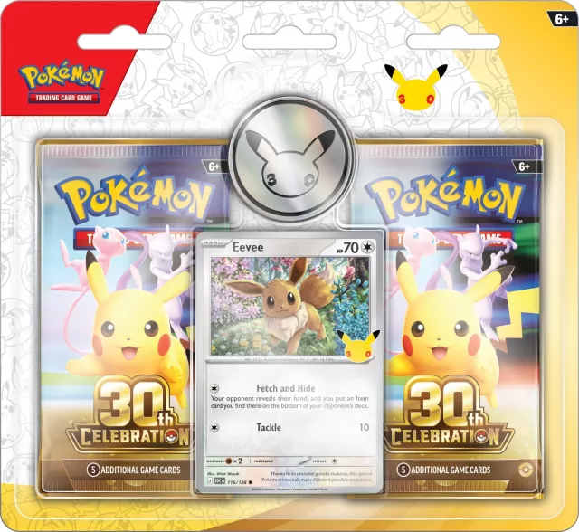 Karetní hra Pokémon TCG: 30th Celebration - 2-Pack Blister - Sběratelská karetní hra TCG