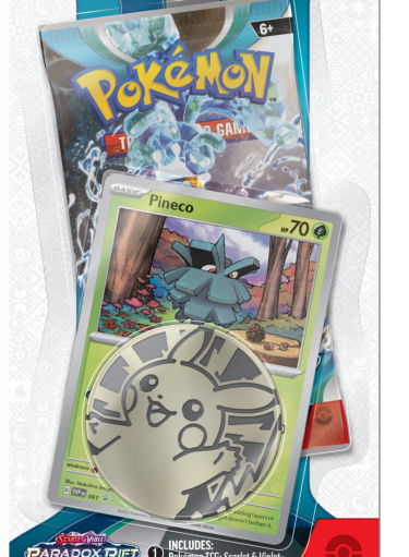 Karetní hra Pokémon TCG: Scarlet & Violet - Paradox Rift Checklane Blister booster (Pineco)