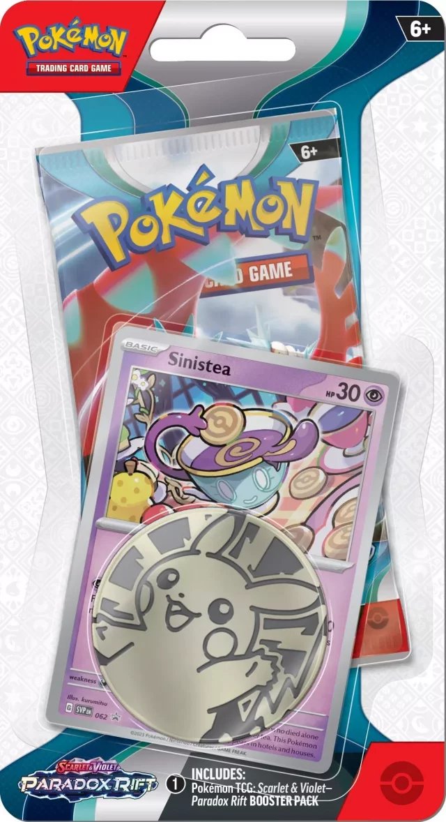 Karetní hra Pokémon TCG: Scarlet & Violet - Paradox Rift Checklane Blister booster (Sinistea)