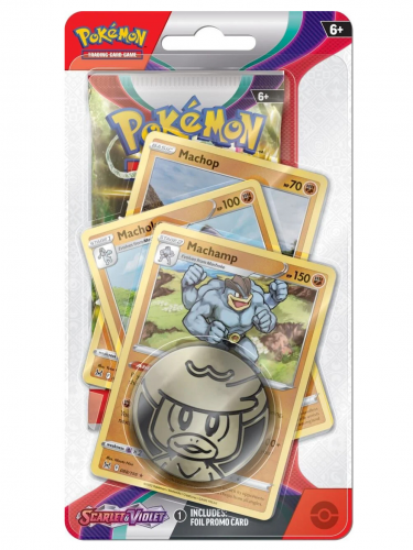 Karetní hra Pokémon TCG: Scarlet & Violet - Premium Checklane Blister booster (Machamp)