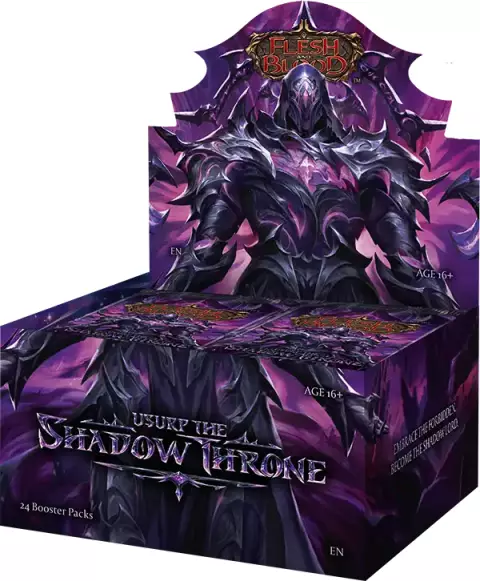 Karetní hra Flesh and Blood TCG: Usurp the Shadow Throne - Booster Box (24 boosterů) - Sběratelská karetní hra TCG