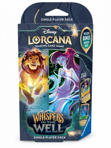 Karetní hra Lorcana: Whispers in the Well - Amber / Emerald Starter Deck (Simba & Megara)