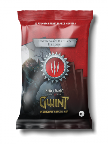 Karetní hra Gwint - Ballads Legendary Foil Cards - Příšery (10 karet) CZ