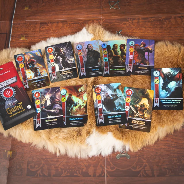 Karetní hra Gwint - Ballads Legendary Foil Cards - Příšery (10 karet) CZ