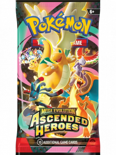 Karetní hra Pokémon TCG: Mega Evolution - Ascended Heroes Booster (10 karet)