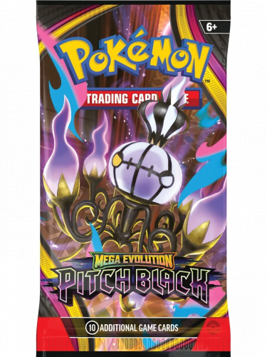 Karetní hra Pokémon TCG: Mega Evolution - Pitch Black Booster (10 karet)
