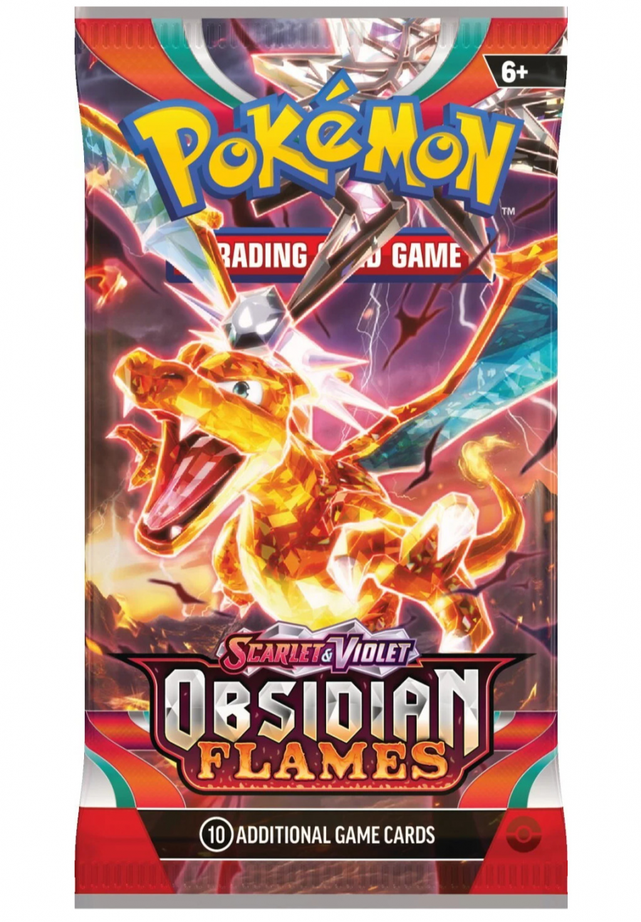 Blackfire Karetní hra Pokémon TCG: Scarlet & Violet - Obsidian Flames Booster (10 karet)