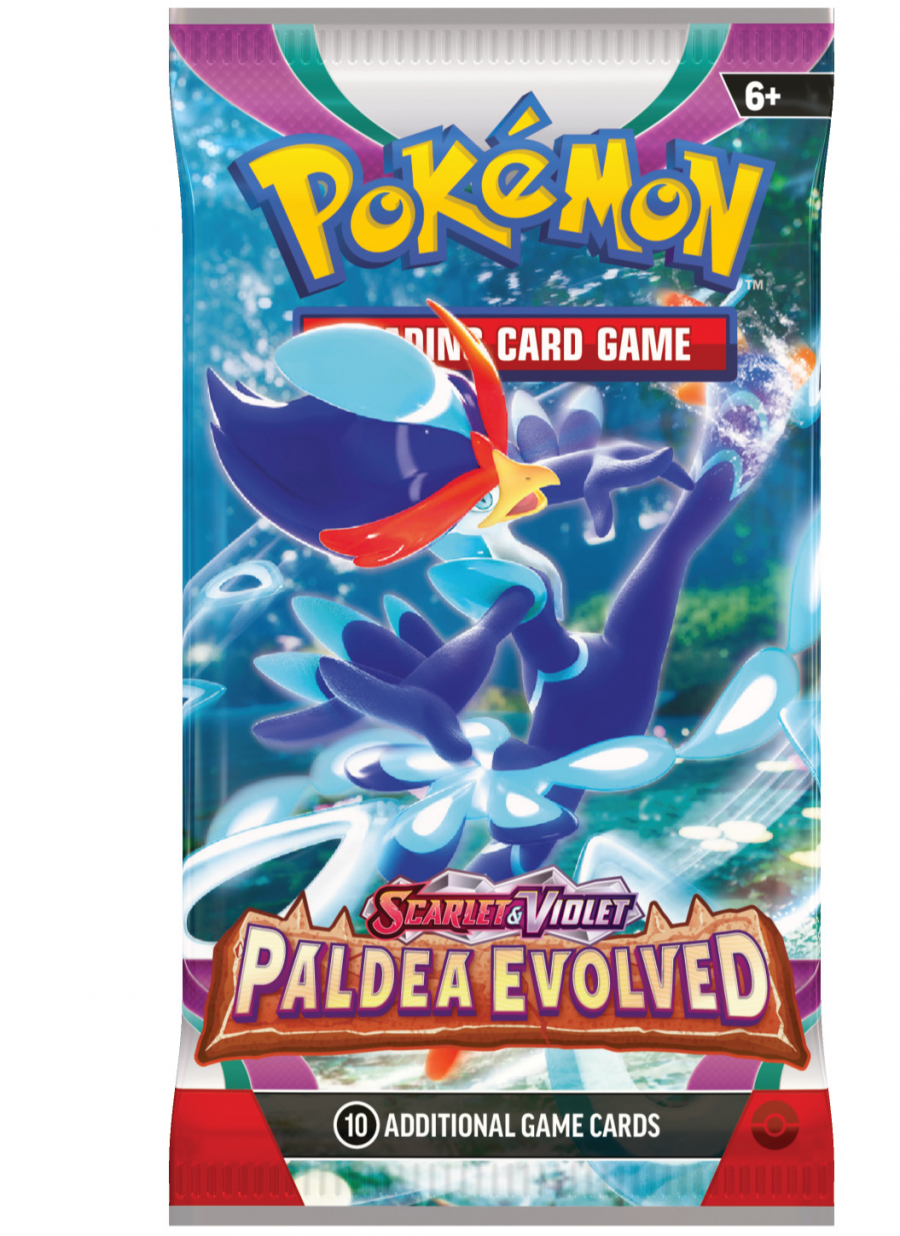 Blackfire Karetní hra Pokémon TCG: Scarlet & Violet - Paldea Evolved Booster (10 karet)