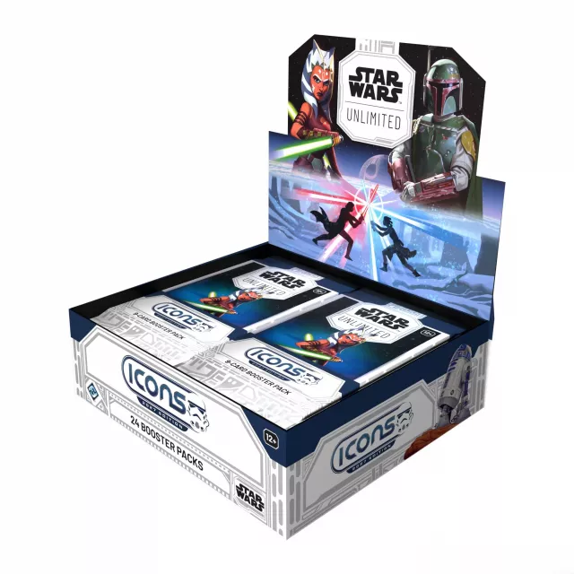 Karetní hra Star Wars: Unlimited - Icons Booster Box (24 boosterů) - Sběratelská karetní hra TCG