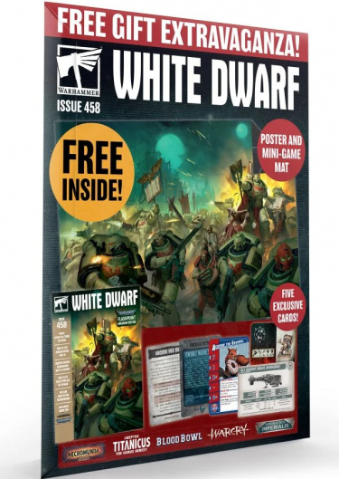 Časopis White Dwarf 2020/11 (Issue 458) + plakát a karty