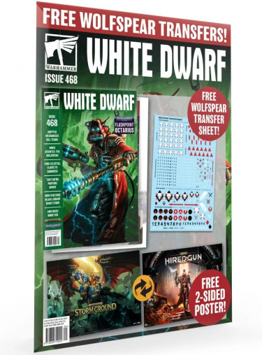 Časopis White Dwarf 2021/09 (Issue 468) + plakáty a transfer sheet