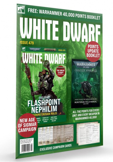 Časopis White Dwarf 2022/8 (Issue 479) + karty
