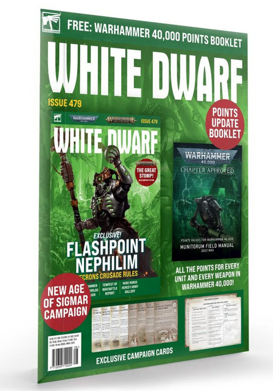 Games-Workshop Časopis White Dwarf 2022/8 (Issue 479) + karty