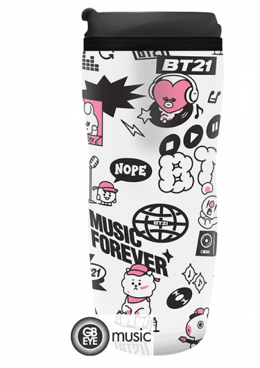 Cestovní hrnek BT21 - Music