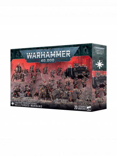 W40k: Battleforce: Chaos Space Marines - Hellforged Warband (20 figurek)