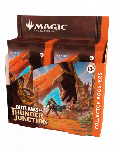 Karetní hra Magic: The Gathering Outlaws of Thunder Junction - Collector Booster Box (12 boosterů)