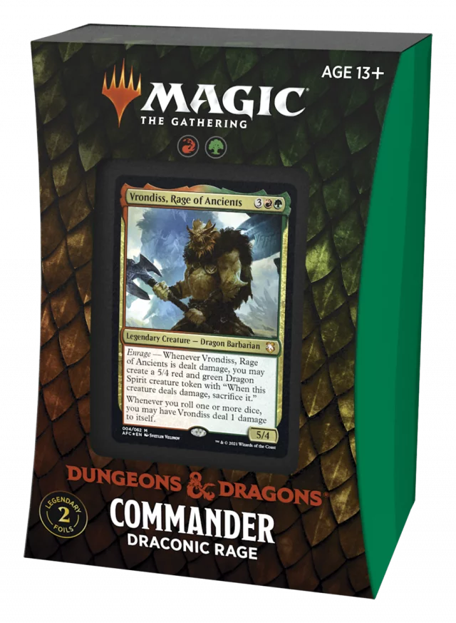 Karetní hra Magic: The Gathering Dungeons and Dragons: Adventures in the Forgotten Realms - Draconic Rage (Commander Deck)