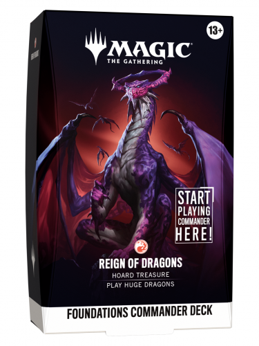 Karetní hra Magic: The Gathering - Foundations Commander Deck - Reign of Dragons
