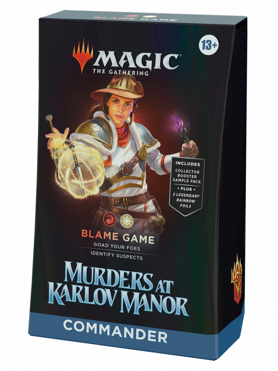 Blackfire Karetní hra Magic: The Gathering Murders at Karlov Manor - Blame Game Commander Deck