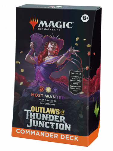 Karetní hra Magic: The Gathering Outlaws of Thunder Junction - Most Wanted Commander Deck