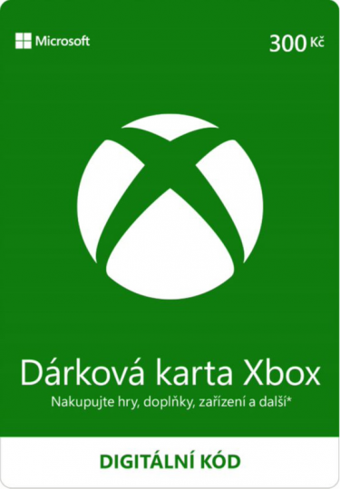 Microsoft Xbox Live  - Dárková karta 300 kč [pro CZ účty] - digital (XONE)