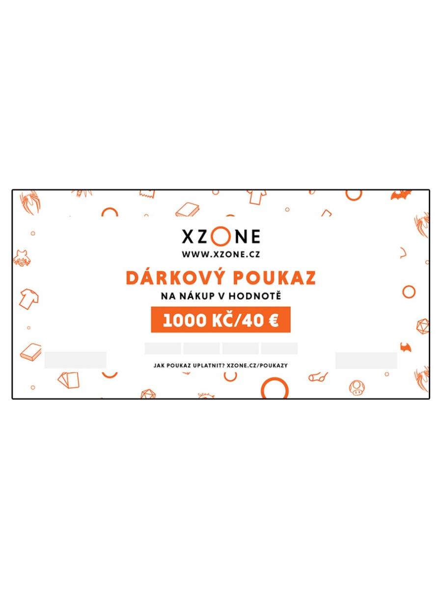 Xzone Dárkový poukaz 1000 Kč (elektronický)