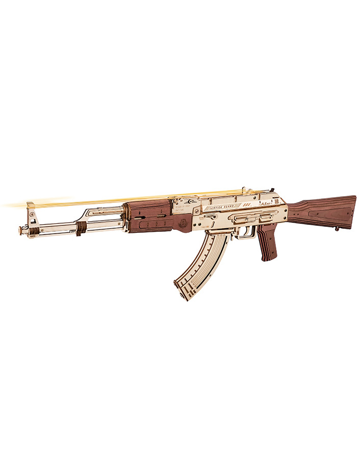 Robotime Stavebnice - AK-47 Assault Rifle (dřevěná)