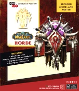 Stavebnice World of Warcraft - 3D Horde (dřevěná)