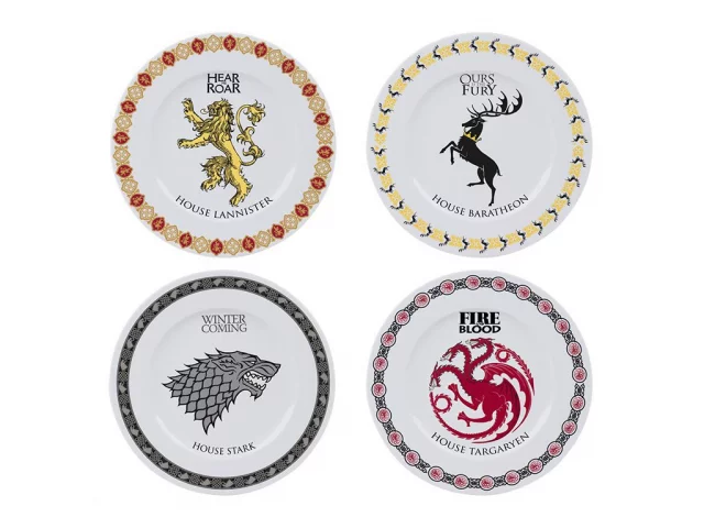 Talíře Game of Thrones (sada 4 kusů)
