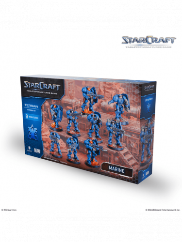 Desková hra StarCraft - Tabletop Miniature Game - Marine - Expansion Set (9 figurek)
