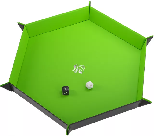 Dice Tray Gamegenic - Magnetic - Hexagonal Black/Green