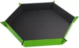 Dice Tray Gamegenic - Magnetic - Hexagonal Black/Green