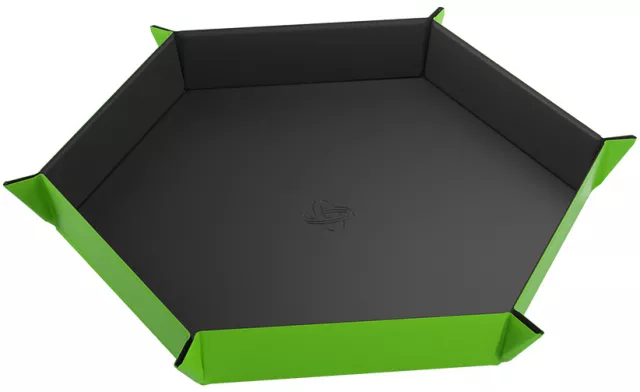 Dice Tray Gamegenic - Magnetic - Hexagonal Black/Green