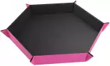 Dice Tray Gamegenic - Magnetic - Hexagonal Black/Pink - Kostky a doplňky