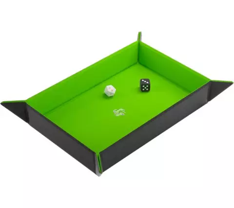 Dice Tray Gamegenic - Magnetic - Rectangular Black/Green - Kostky a doplňky