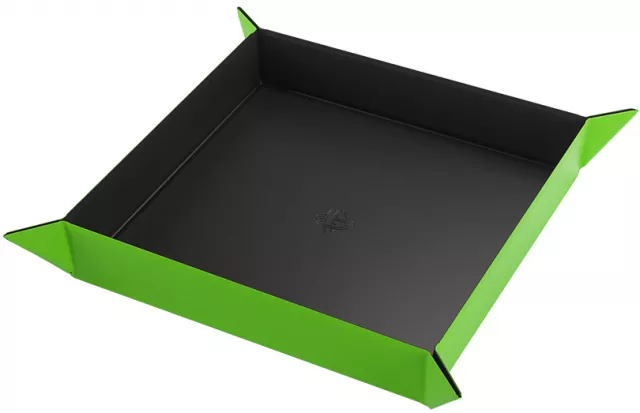 Dice Tray Gamegenic - Magnetic - Square Black/Green - Kostky a doplňky