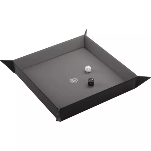 Dice Tray Gamegenic - Magnetic - Square Black/Grey - Kostky a doplňky