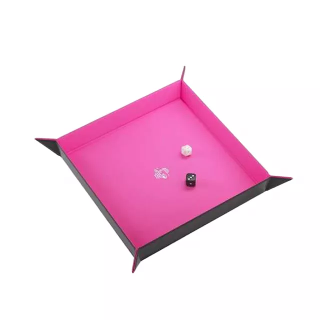 Dice Tray Gamegenic - Magnetic - Square Black/Pink - Kostky a doplňky
