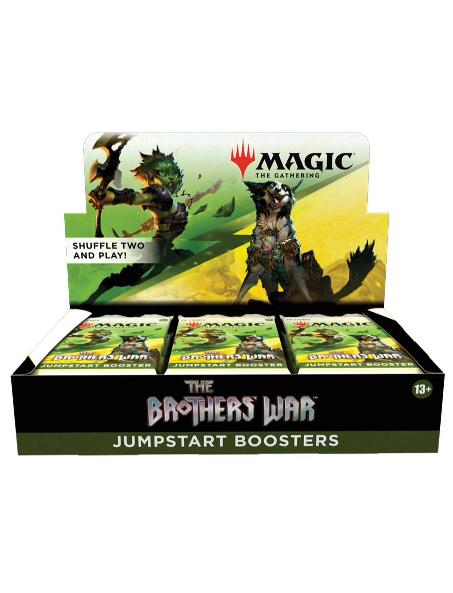 Blackfire Karetní hra Magic: The Gathering Brothers War - Jumpstart Booster Box (18 boosterů)