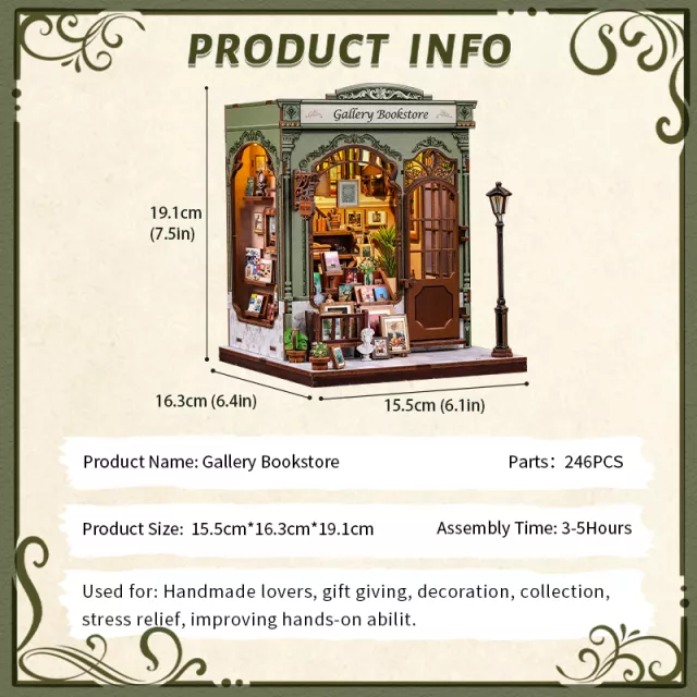 Stavebnice CuteBee - Gallery Bookstore - Zarážky na knihy
