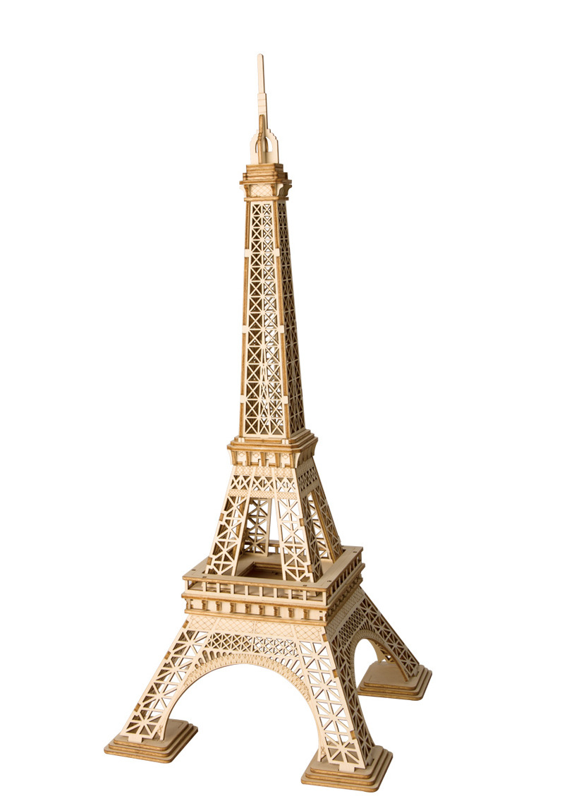 Robotime Stavebnice - Eiffelova věž (dřevěná)