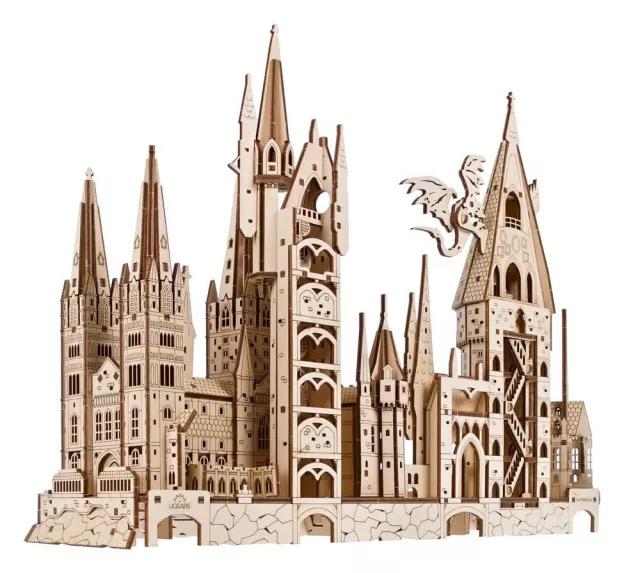 Stavebnice Harry Potter - Hogwarts Castle (dřevěná) - Ugears - Wooden 3D Puzzles