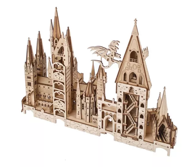 Stavebnice Harry Potter - Hogwarts Castle (dřevěná) - Ugears - Wooden 3D Puzzles
