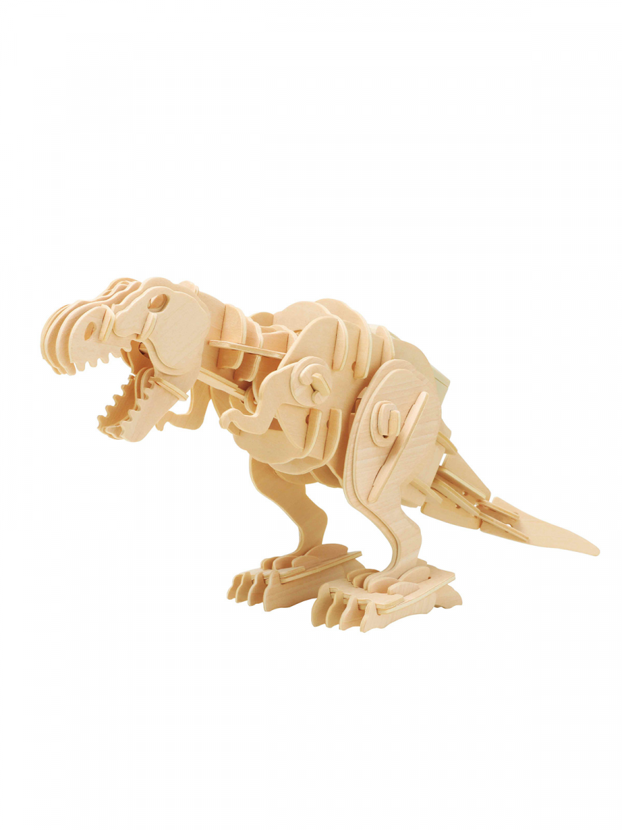 Robotime Stavebnice - Kousající T-Rex (dřevěná)