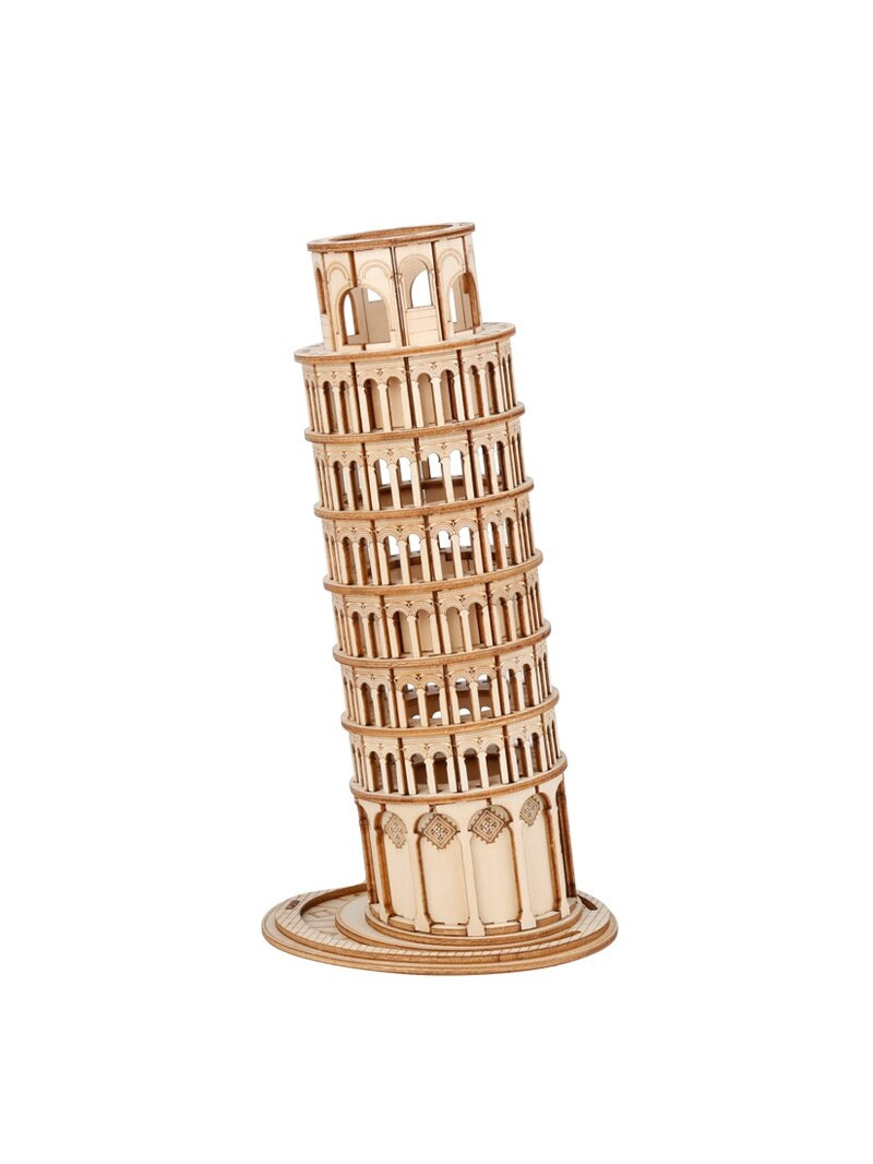 Robotime Stavebnice - Šikmá věž v Pise (dřevěná)