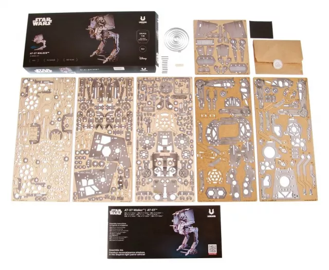 Stavebnice Star Wars - AT-ST Walker (dřevěná) - Ugears - Wooden 3D Puzzles