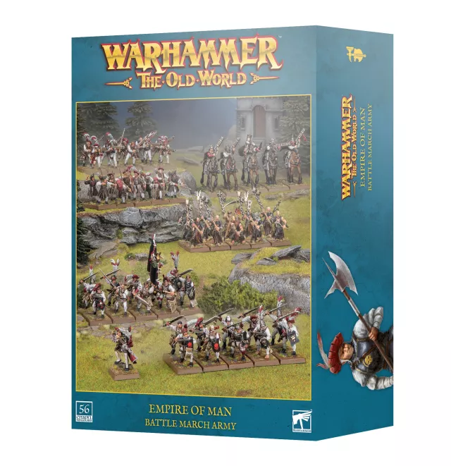 Warhammer The Old World - Empire of Man - Battle March Army (56 figurek) - Warhammer: Old World